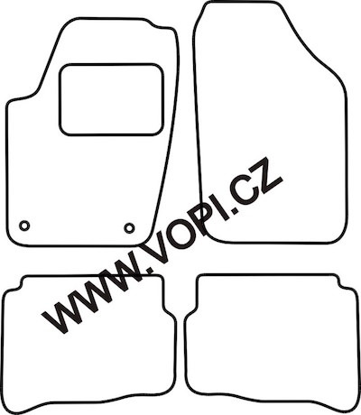 Autokoberce Seat Ibiza/Cordoba 2004 - 05/2008 Carfit (4216)